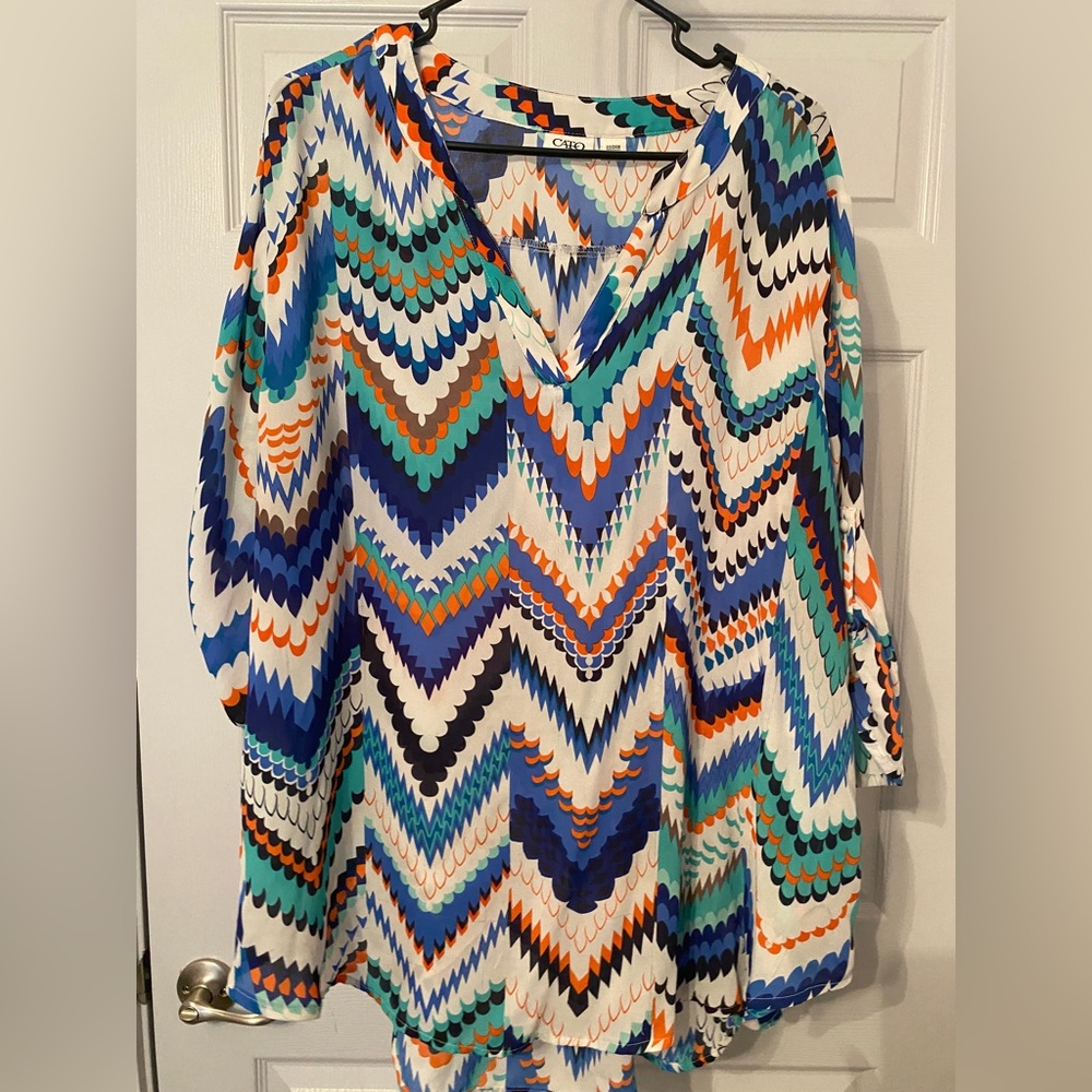Cato Plus Size 22-24W Ladies Blouse